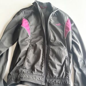 Puma Women's Jacket in Gray and Pink